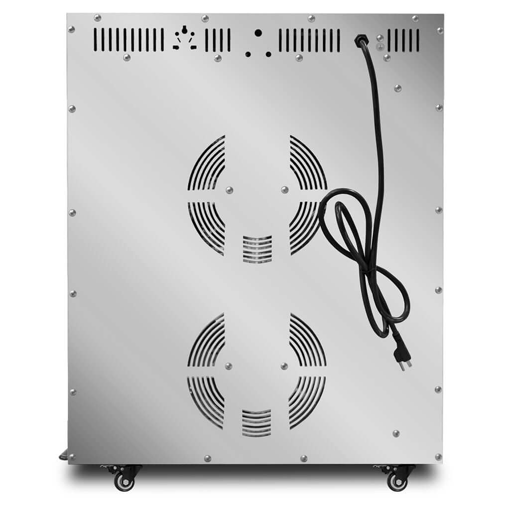 Vista trasera del deshidratador de alimentos eléctrico Rhino DESALI-16