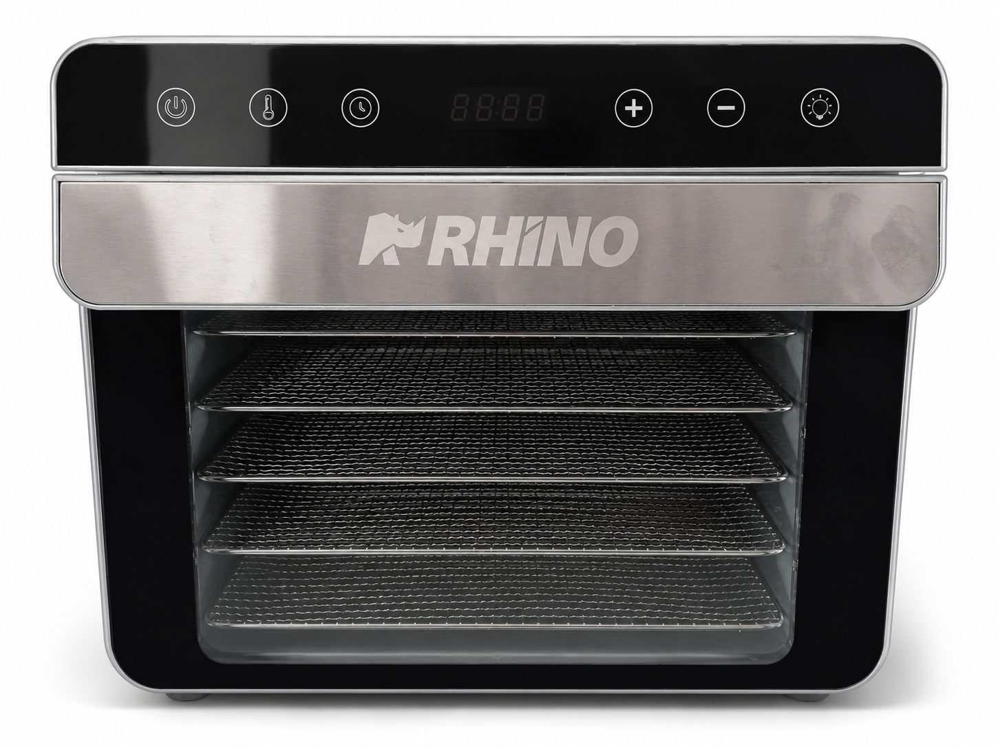 Deshidratador de alimentos Rhino DESALI-6, vista frontal con puerta cerrada.