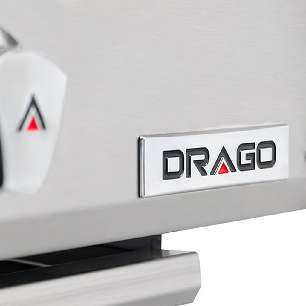 Placa de identificación del asador Drago AG-2R (modelo y datos técnicos)