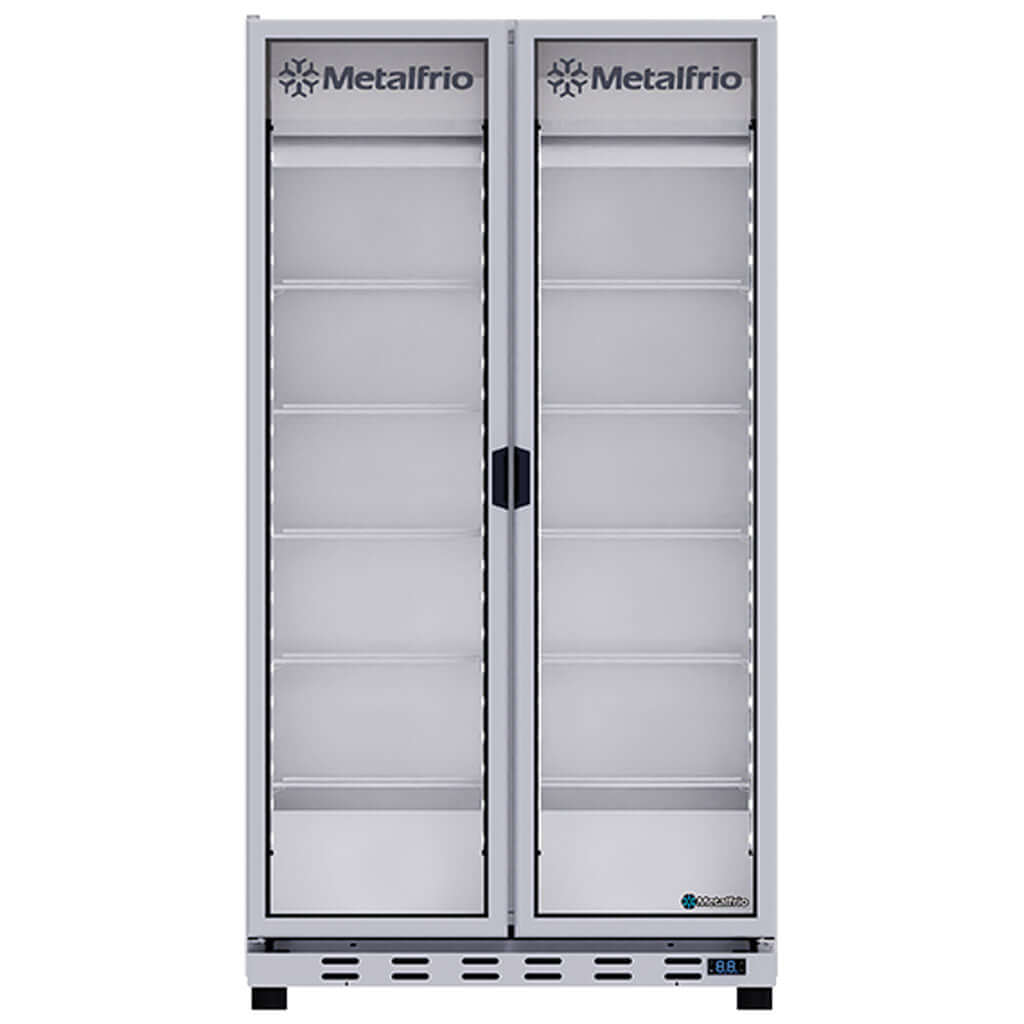 Enfriador cervecero Metalfrio VN100 con puertas de cristal especial para cerveza