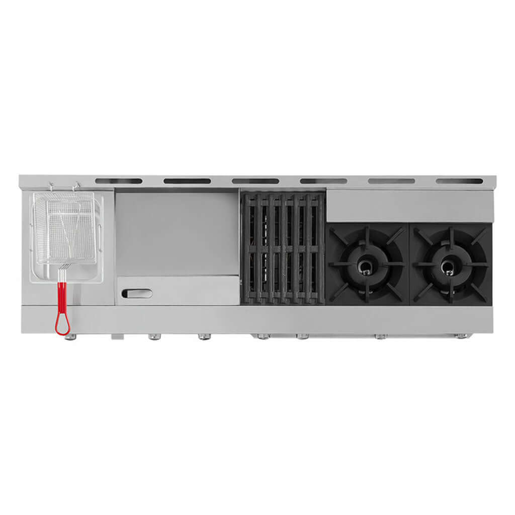 Estufa industrial de mesa Drago UDM Slim con plancha para sellado y coccion rapida