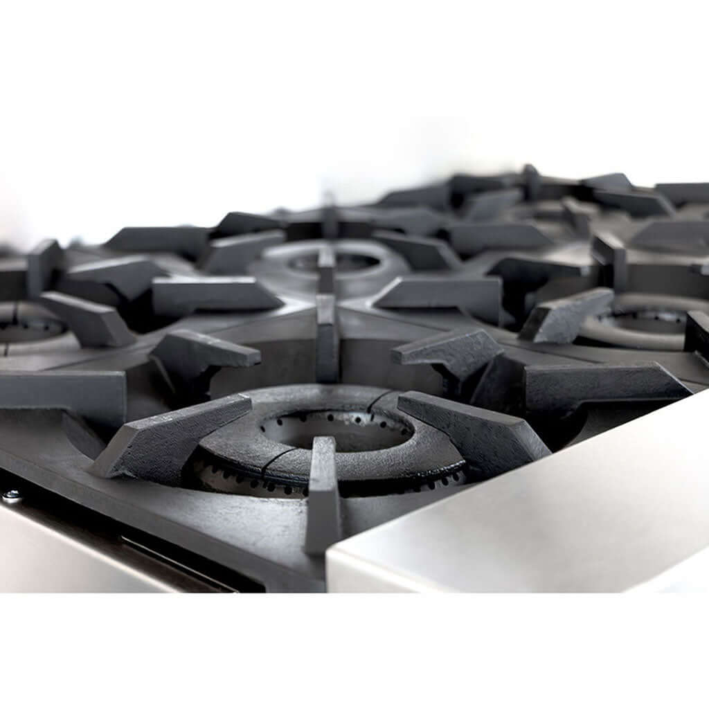 Estufa industrial Drago CG-61, interior del horno con parrillas cromadas