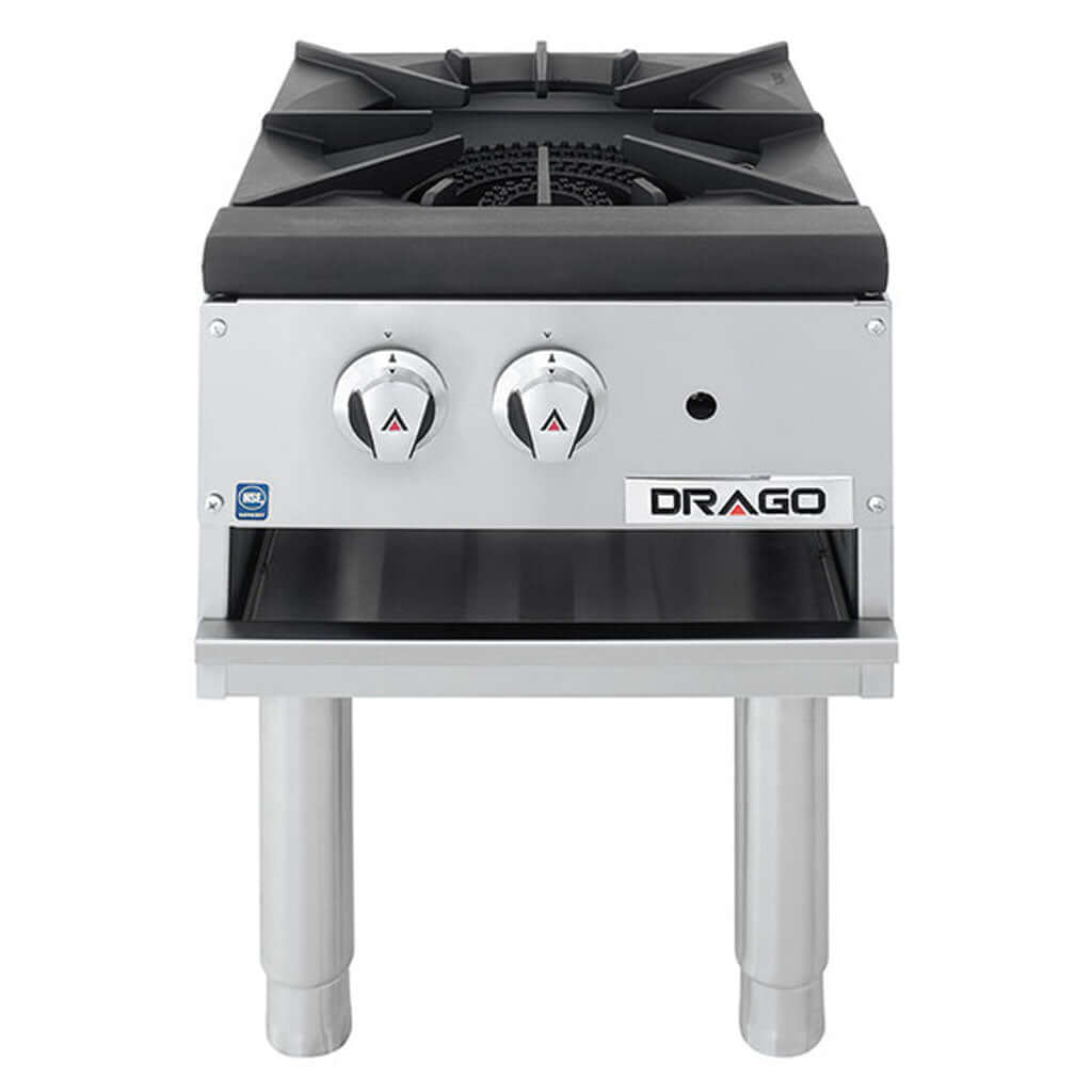 Estufón industrial Drago GPFO-01-SH de gas 1 quemador vista frontal