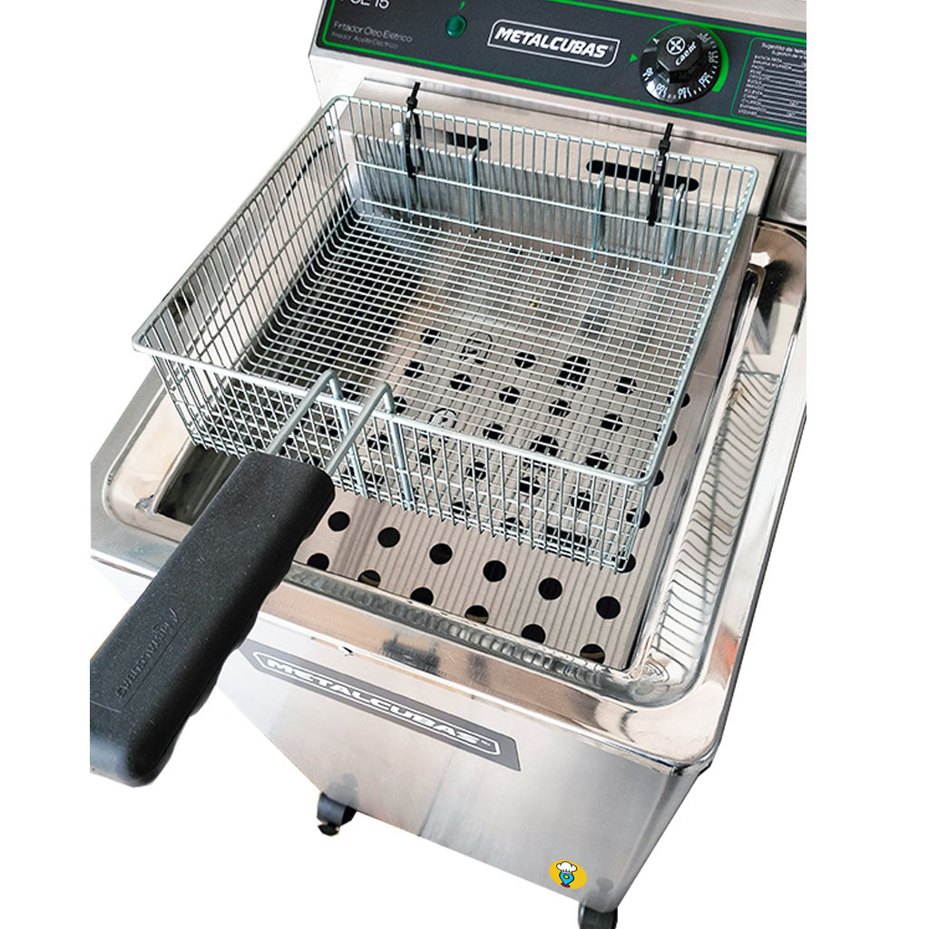 Freidora Eléctrica Industrial FOE15P - Potencia y Eficiencia para tu Negocio Gastronómico