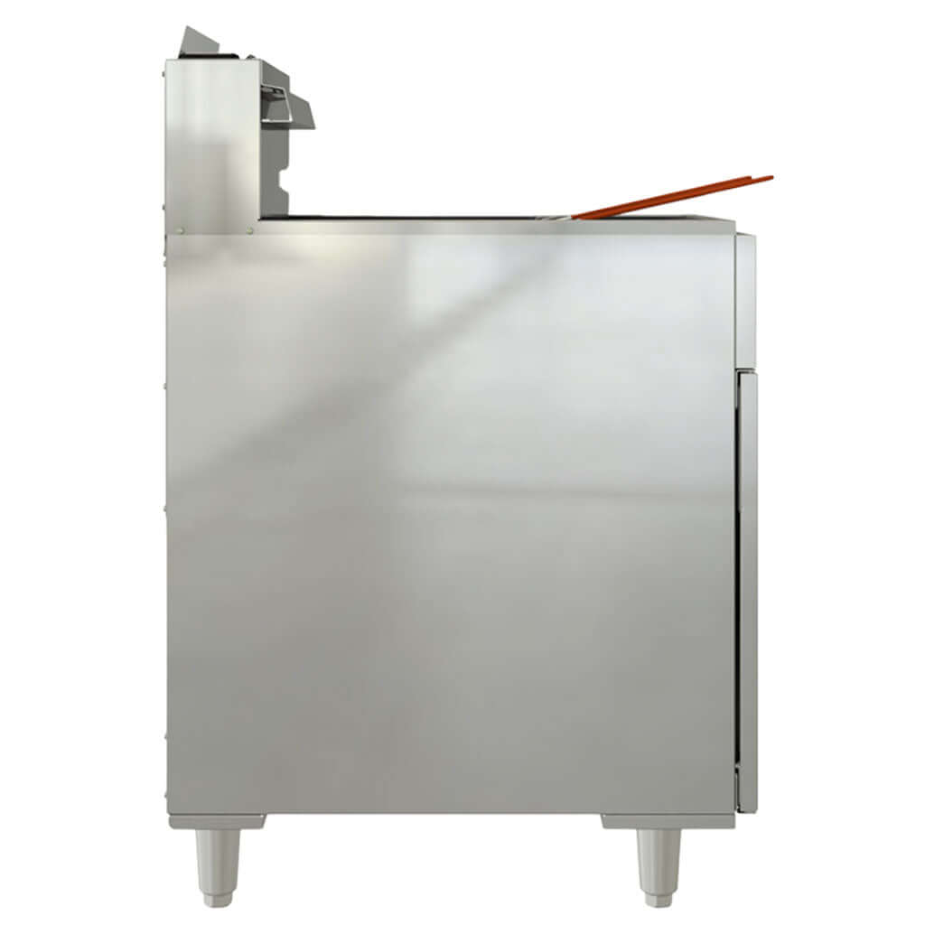 Canastillas ergonómicas de freidora industrial de gas Coriat Turbo 25.5-4Q Master con agarre aislante para mayor seguridad