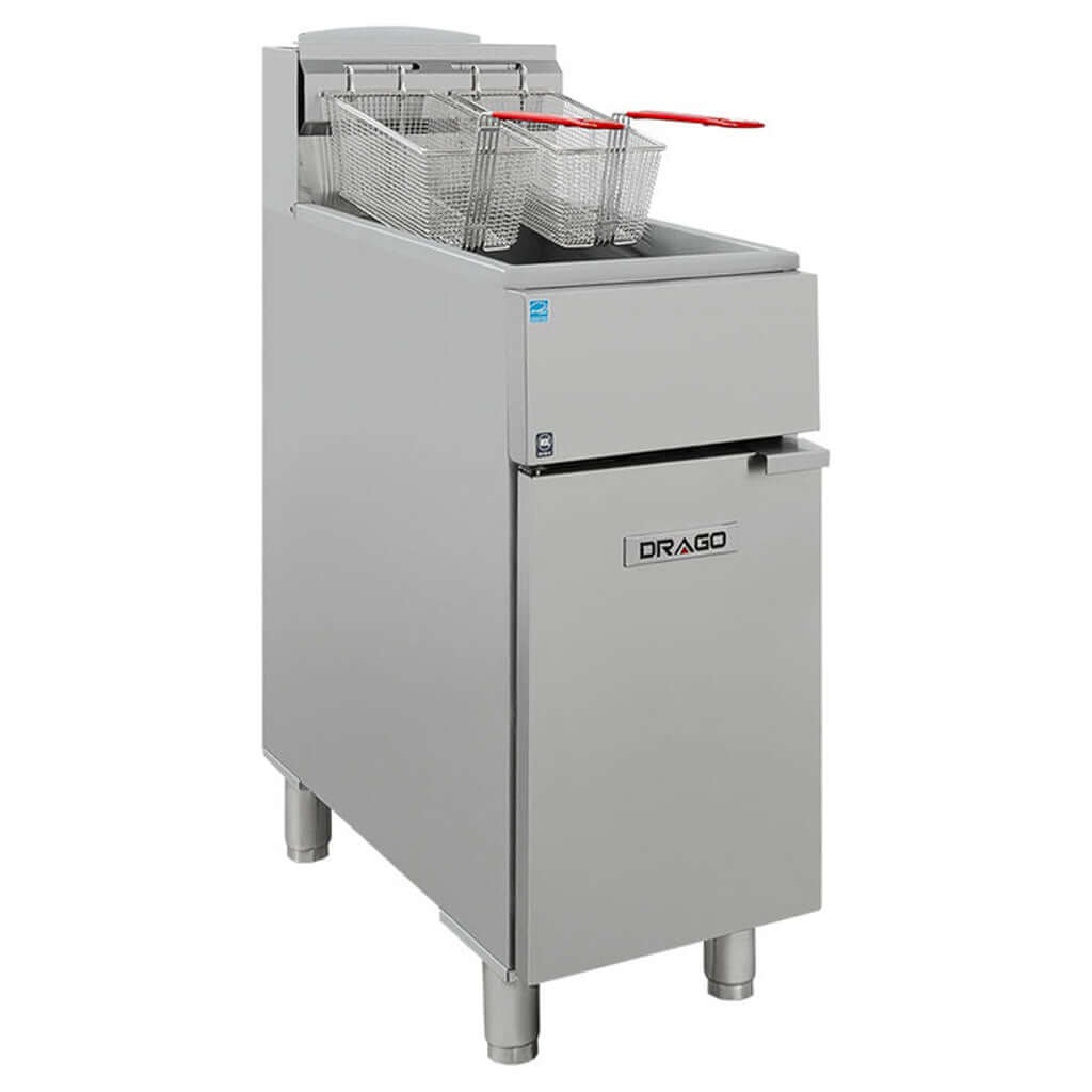 Freidora industrial para papas fritas Drago FG-17 RS E con canastillas