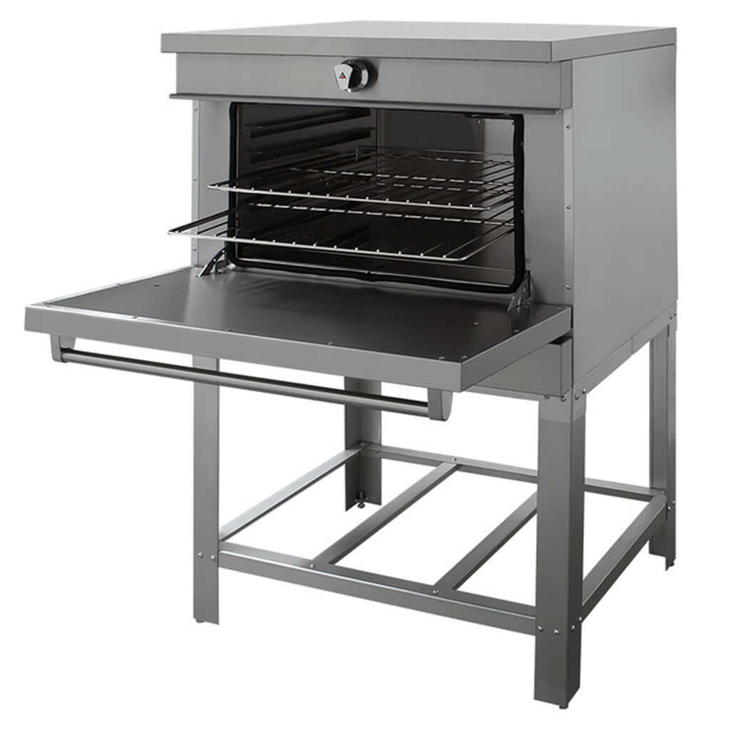 Interior de horno a gas para panadería Drago HT-3 con parrillas ajustables