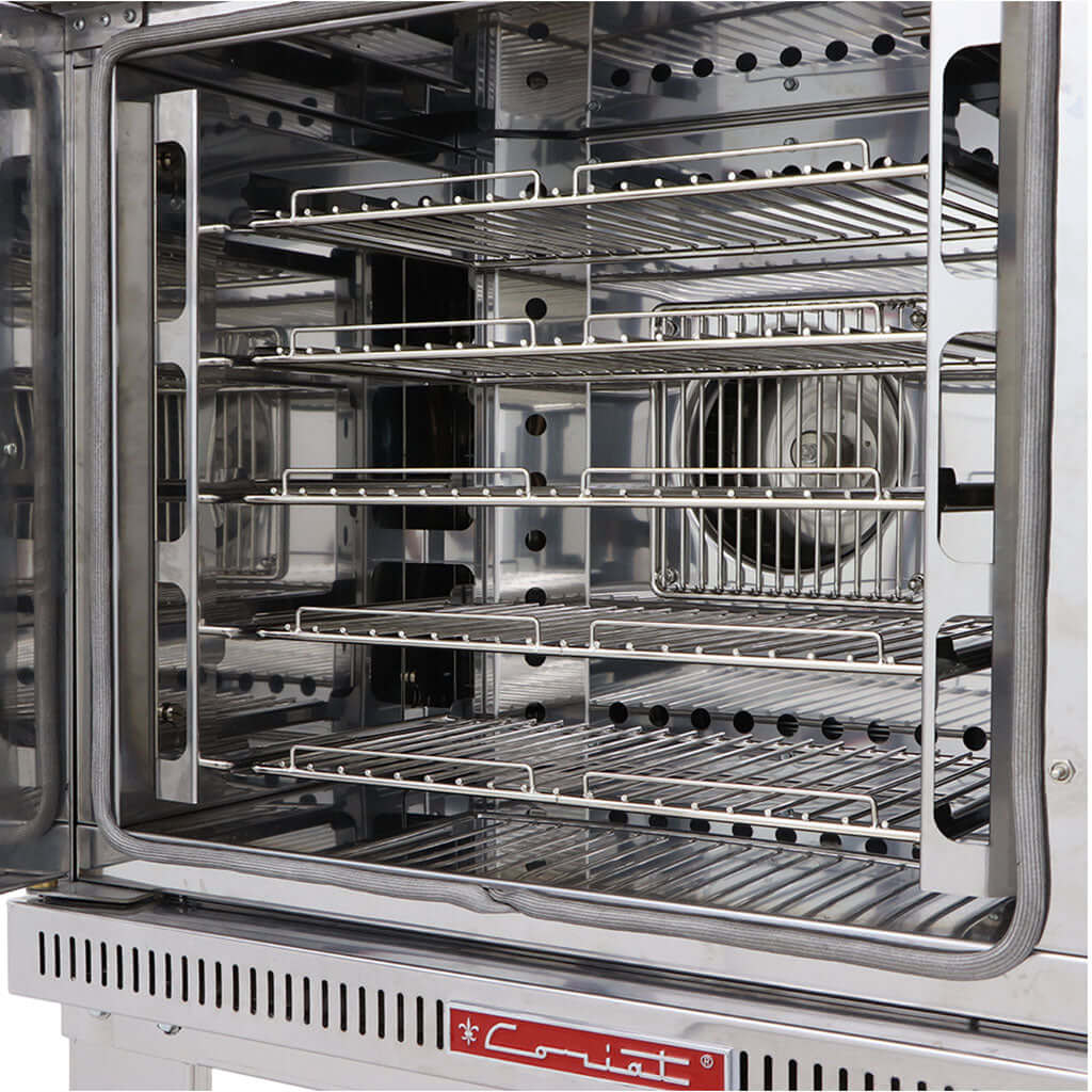 Interior del horno industrial convección Coriat HC-35-C-XL Máster con parrillas