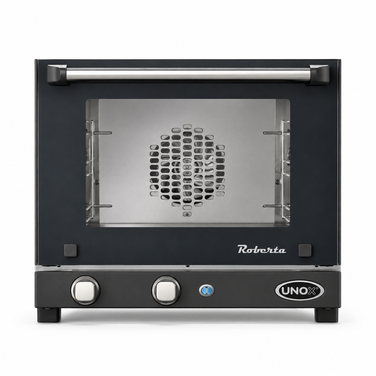 Horno de convección Unox Roberta de 110 volts vista frontal
