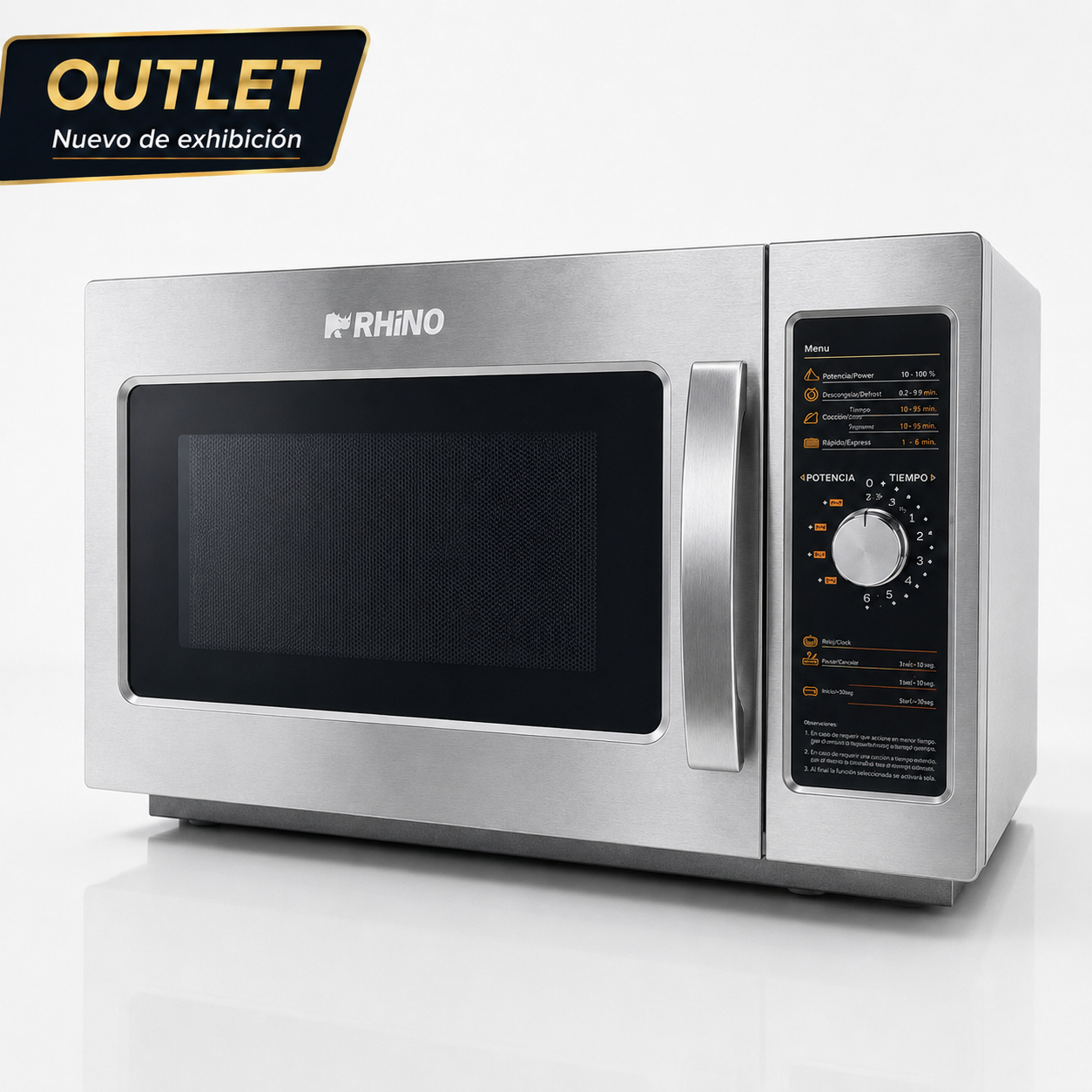 horno de microondas marca rhino homic-12a outlet descuento