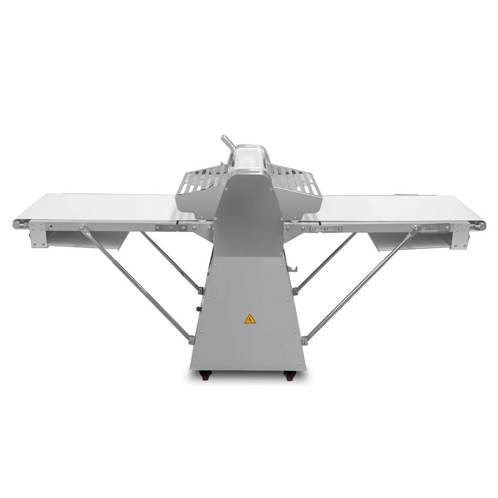 Laminadora de masa Rhino LAMBA-274P en posición cerrada para ahorro de espacio