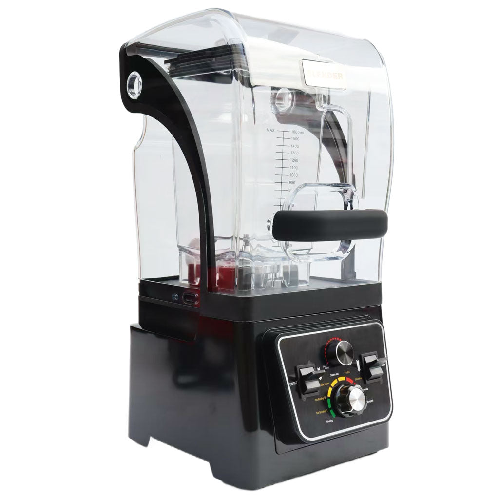 Licuadora para moler hielo Equichef BL-228 usada en cafeterías profesionales.