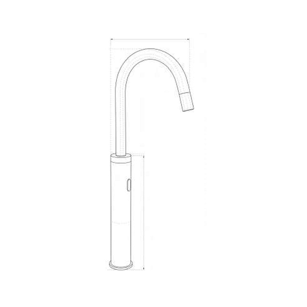 Dibujo técnico y medidas de llave electrónica MIGSA AT6199AB