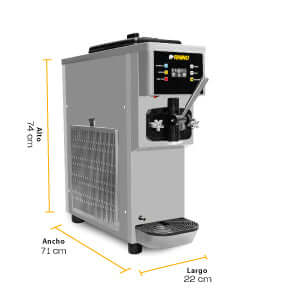 Máquina para hacer helado suave compacta Rhino HELA-10 ideal para cafeterías