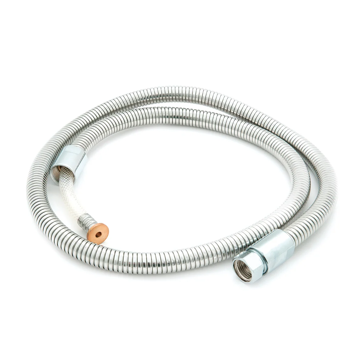 Fotografía ilustrativa de manguera flexible MIGSA BX-S009-44, longitud 44 pulgadas (111 cm), conectores de media pulgada