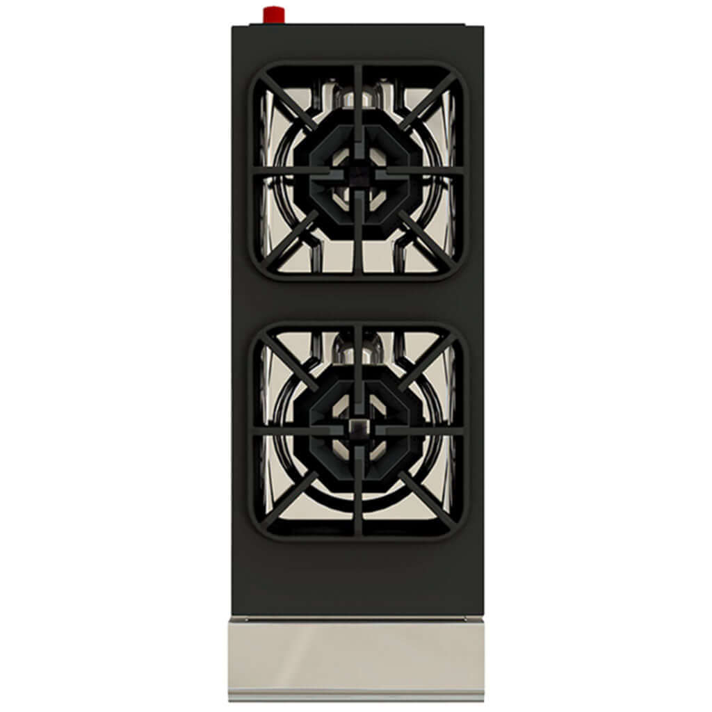 Quemadores octagonales de hierro fundido en parrilla industrial Coriat PCV-2 Master