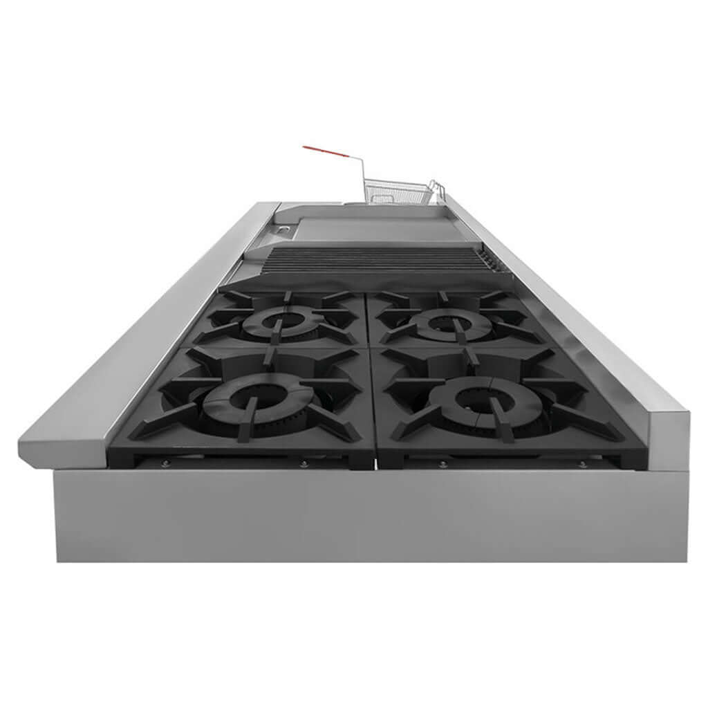 Estufa industrial Drago UNIVERSAL PD – vista posterior del equipo