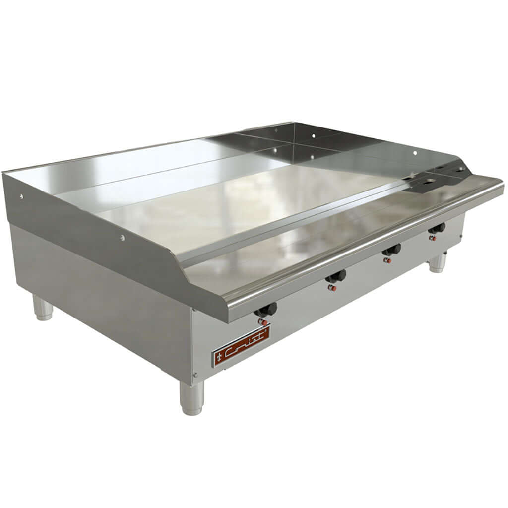 Plancha Coriat CV-4-E Master plancha eléctrica industrial vista en ángulo