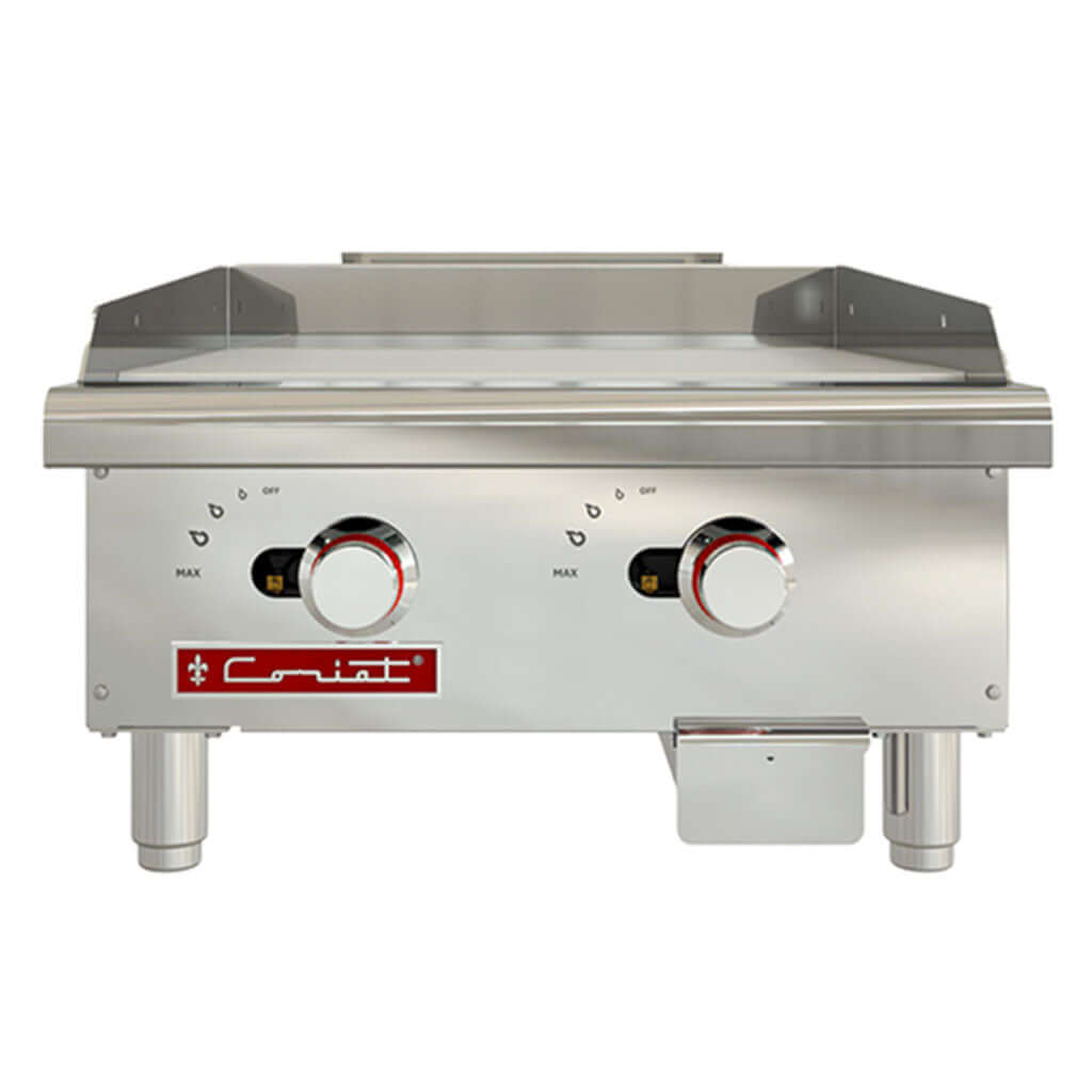 Plancha industrial Coriat CV-2 Master de gas vista frontal