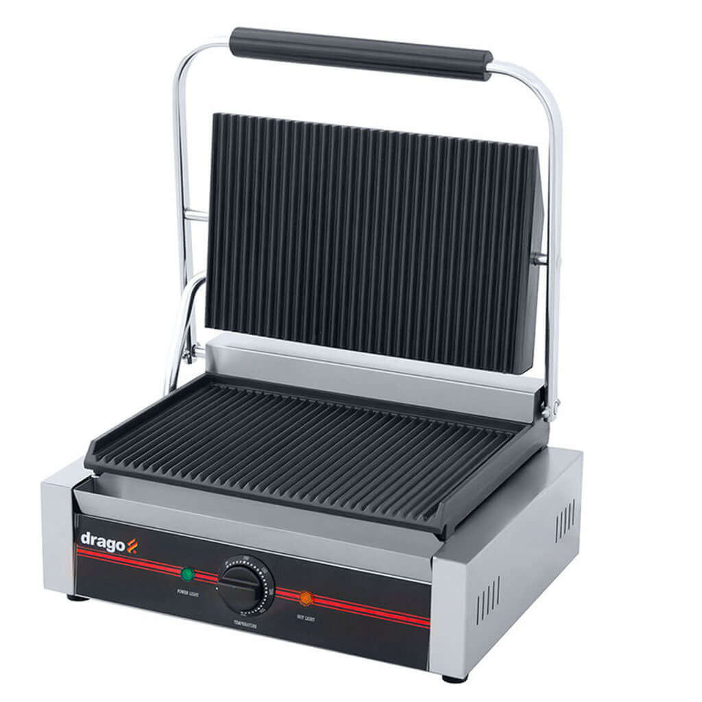 Planchas para paninis en hierro fundido de la paninera Drago GH-811E