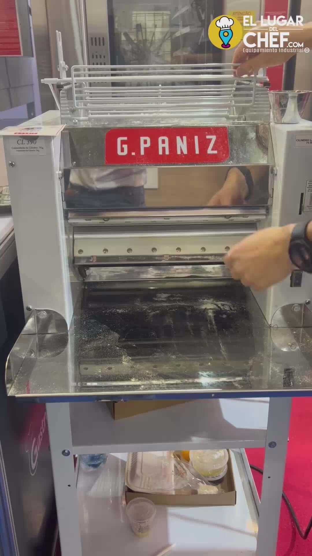laminadora de masa electrica Cl390 GPaniz video funcion