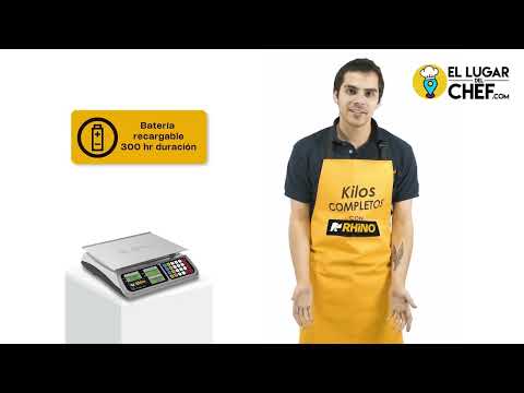 Video promocional de la báscula comercial digital Rhino BAR-8RS