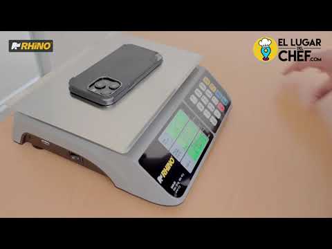 Tutorial de uso de memorias de precios en la báscula digital Rhino BAR-6X paso a paso