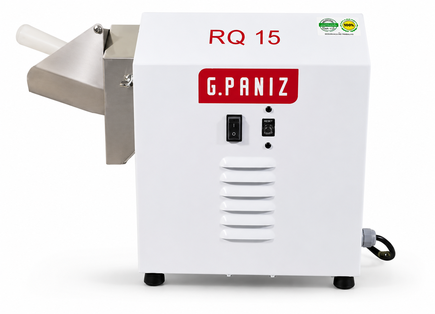 Vista frontal del rallador industrial GPaniz RQ-15