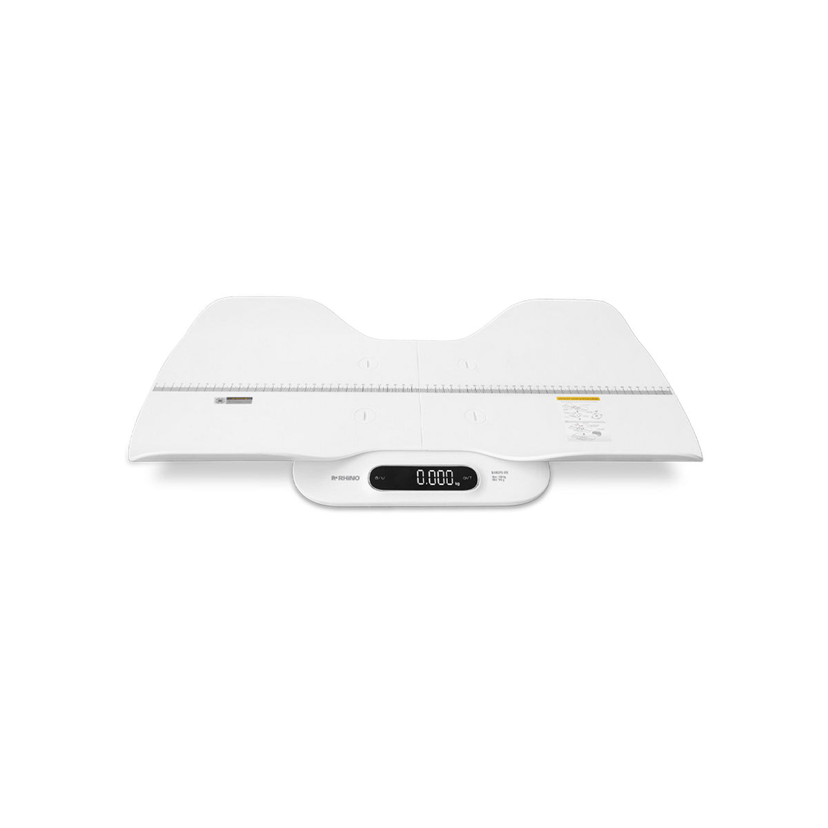 Báscula RHINO BABEPE-180 vista frontal, pantalla digital inferior.