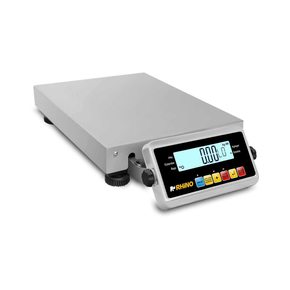 Báscula de paquetería RHINO BAPAQUE-150 de 150 kg, plataforma e indicador incluidos