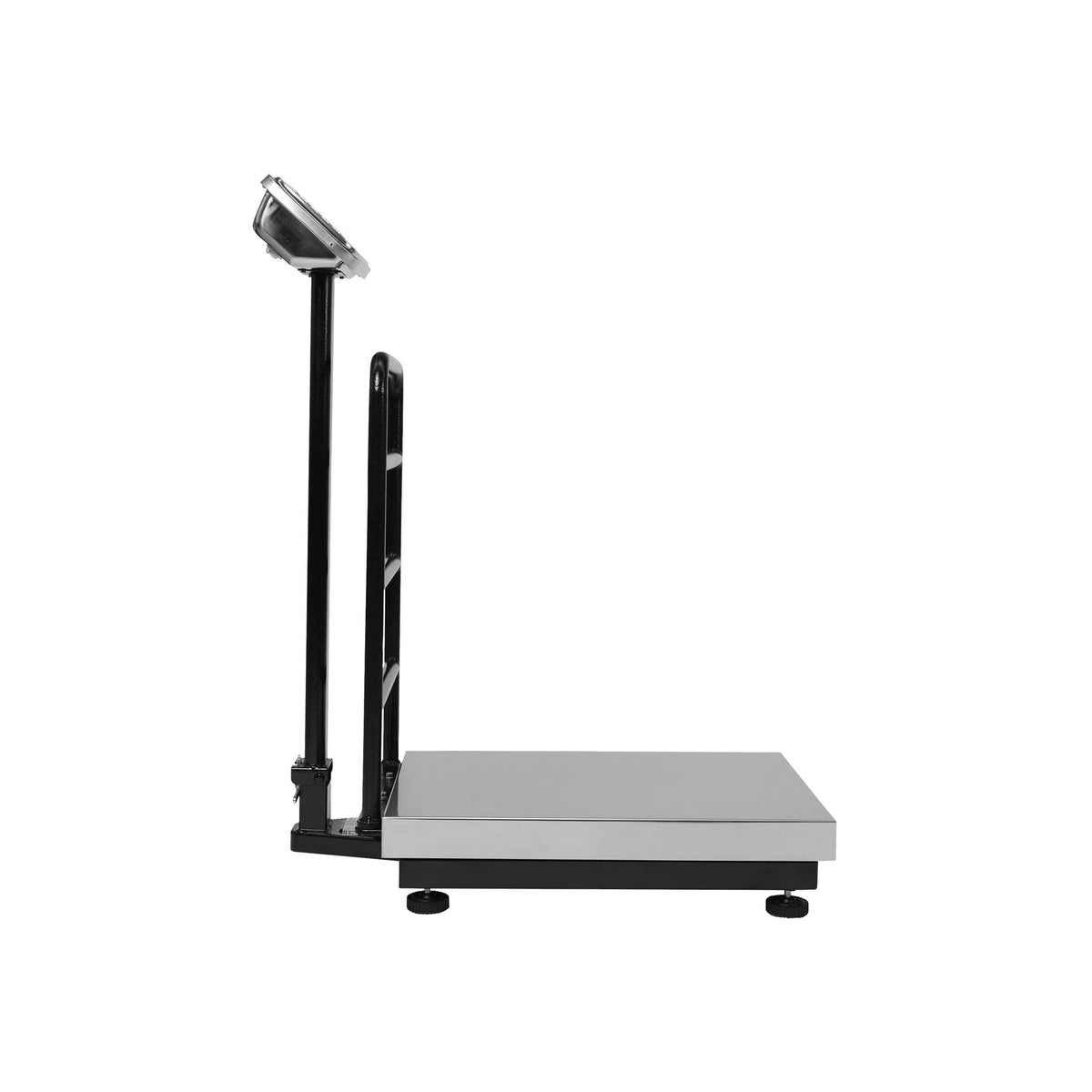 Báscula RHINO BP-500 de plataforma vista lateral y sistema de soporte