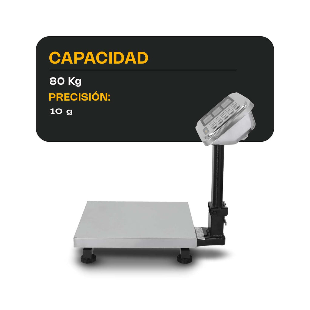 BP-80 RHINO: fotografía original oficial 1 de 7 con báscula de plataforma 80 kg