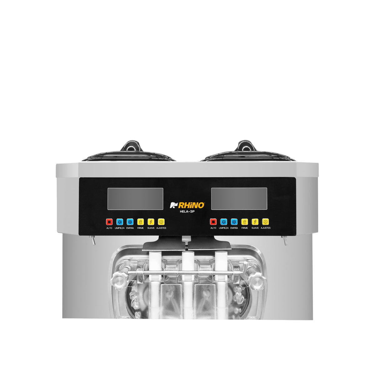 Máquina Rhino HELA-3P tres dispensadores y dos sabores