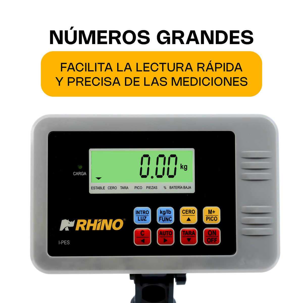 RHINO I-PES pantalla de números grandes para visualizar el peso