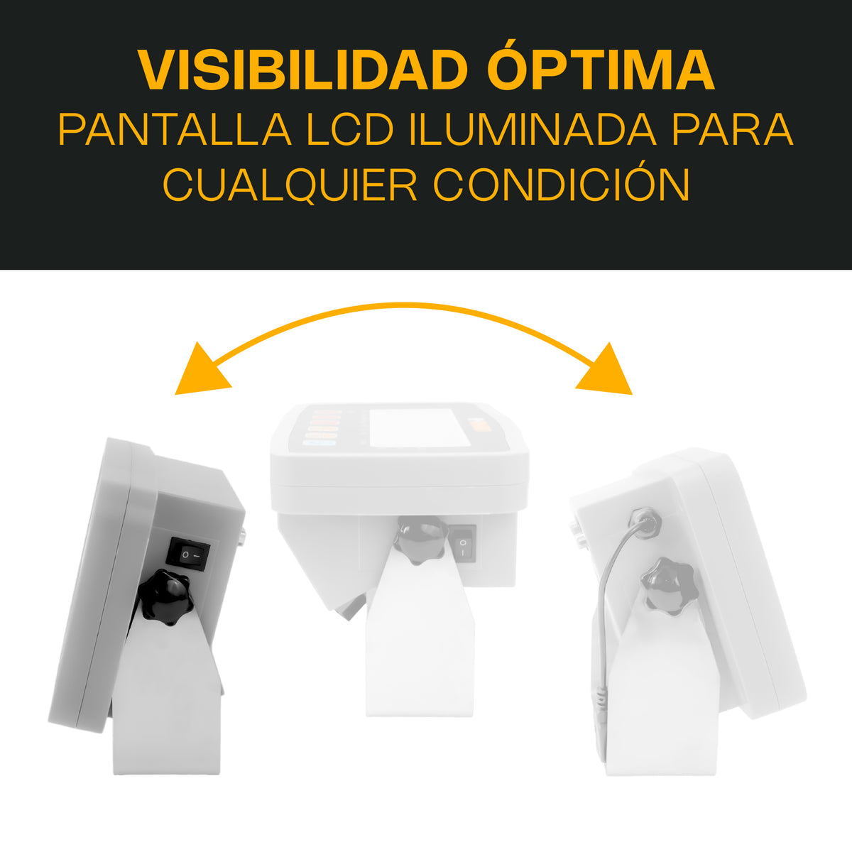 Montaje de indicador RHINO I-QY sobre superficie o pared, equipo auxiliar no incluido