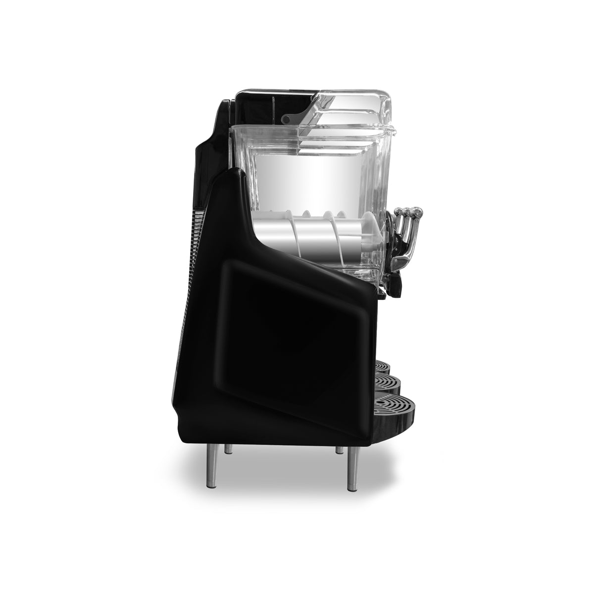 Granizadora Rhino MAGRA-3TX vista lateral de depósito, panel y grifo