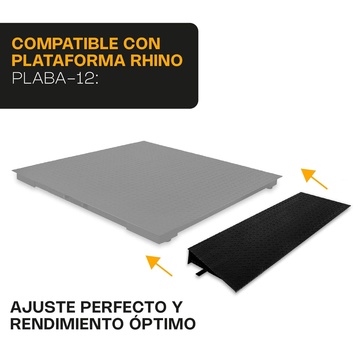 Imagen adicional RAMP-12, detalles, usos o medidas confirmadas. Plataforma de pesaje vendida por separado.