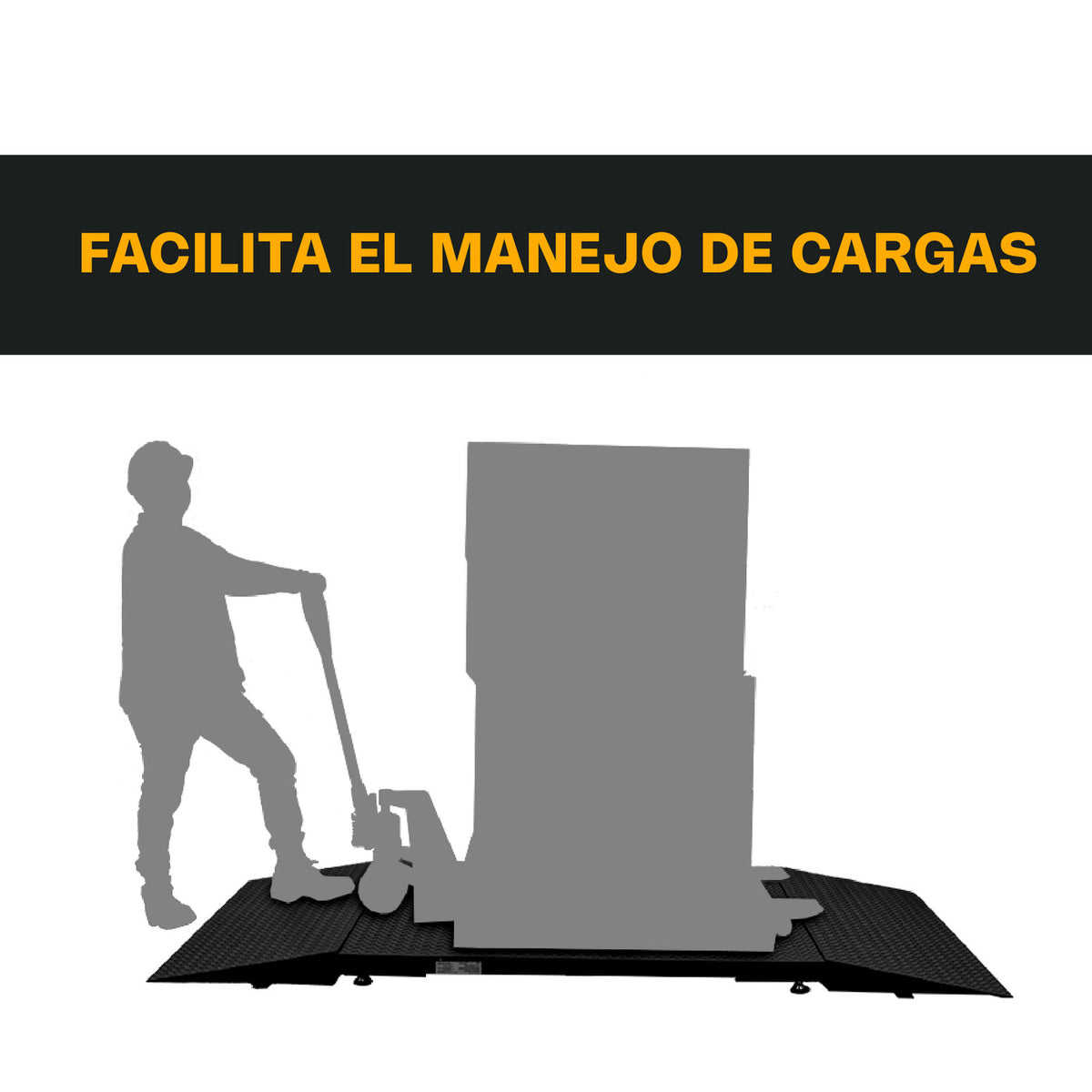 Imagen adicional RAMP-15, detalles, usos o medidas confirmadas. Plataforma de pesaje vendida por separado.