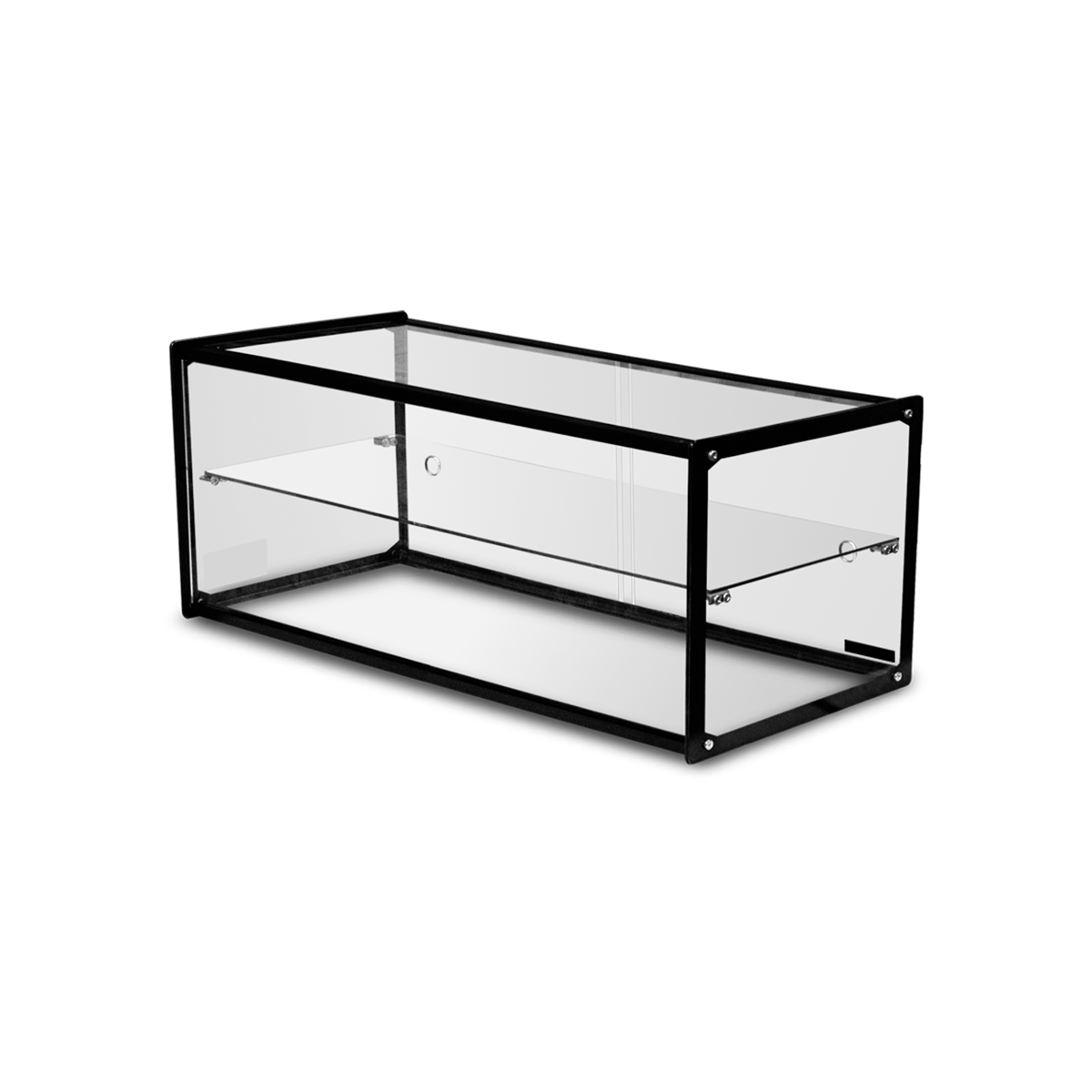 Vitrina RHINO VITNEU-90R 90 litros, vista lateral estructura de vidrio