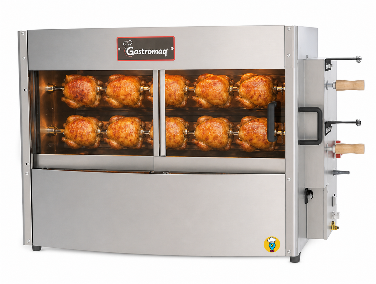 Pollo Rosticero Rosticero para Pollos AF10 Gastromaq: Asado profesional en tu negocio