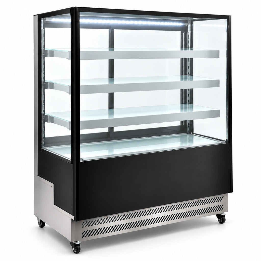 Vitrina refrigerada de piso MIGSA ARC-400L de 500 litros con cristal recto