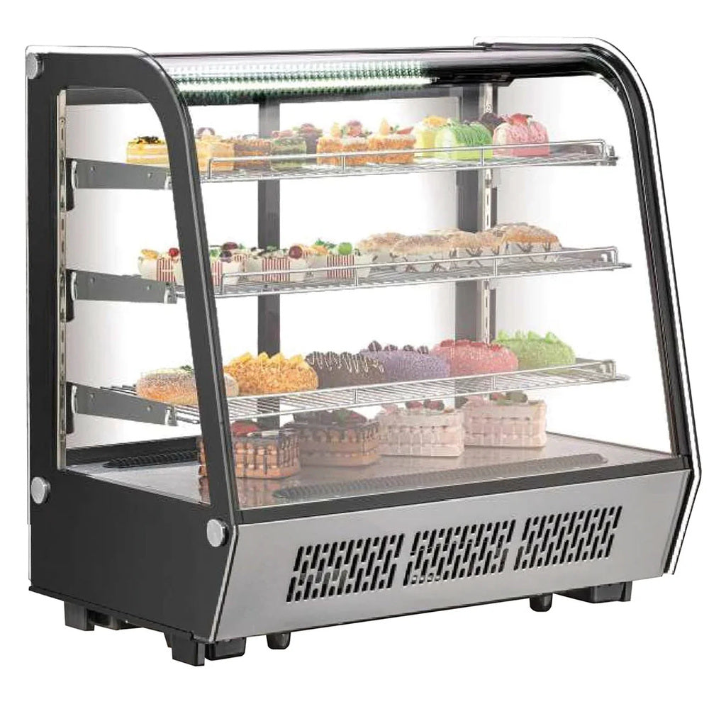 Vitrina refrigerada MIGSA CW-295R de 363 litros con cristal curvo, fotografía de referencia proporcionada por el cliente