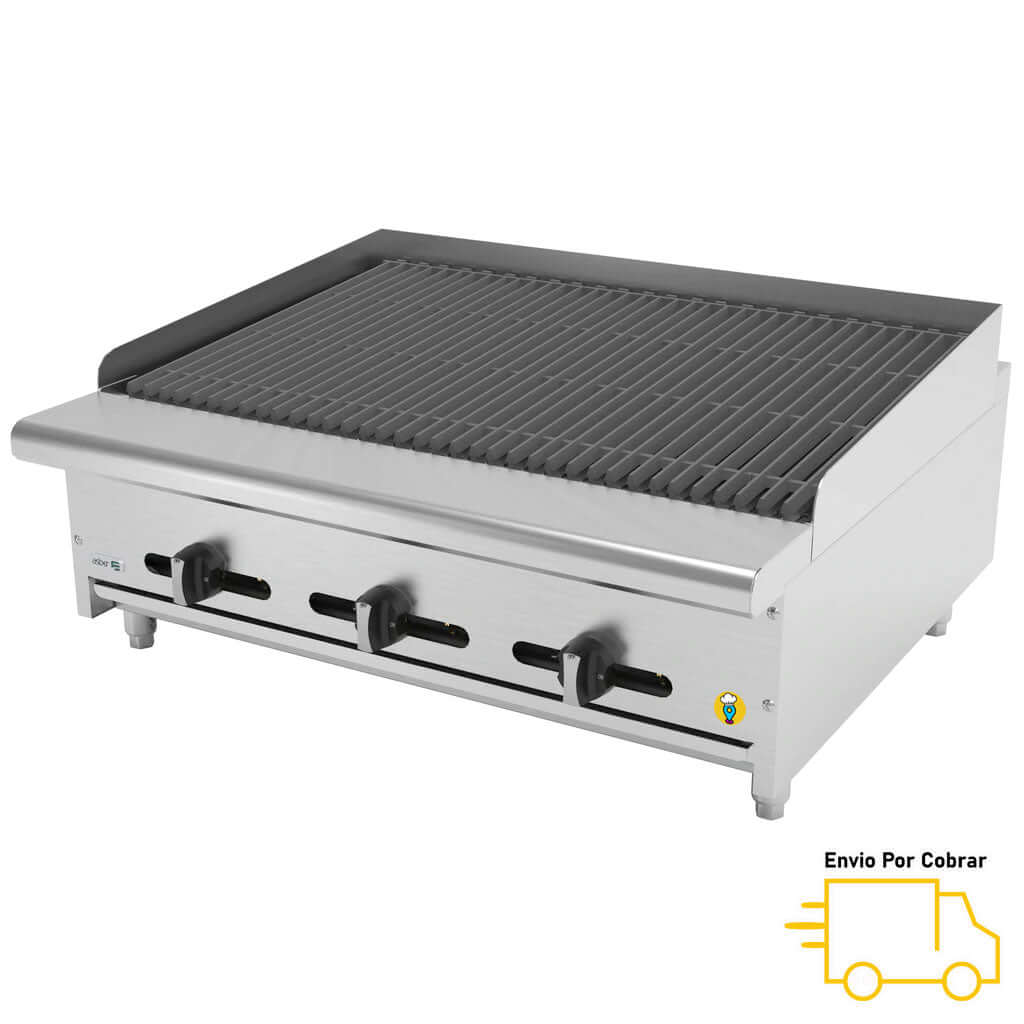 Asador de Gas Piedra Volcánica ASBER - AECRB-36-Asadores-ASBER-ElLugarDelChef.com