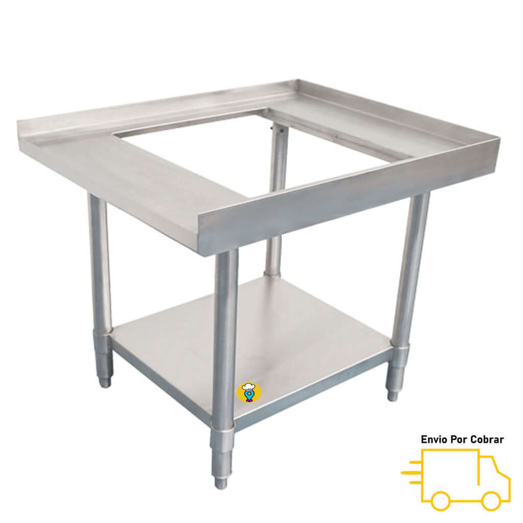 Base en Acero Inoxidable para Equipos ASBER 12" - AB-12-Bases/Sportes-ASBER-ElLugarDelChef.com