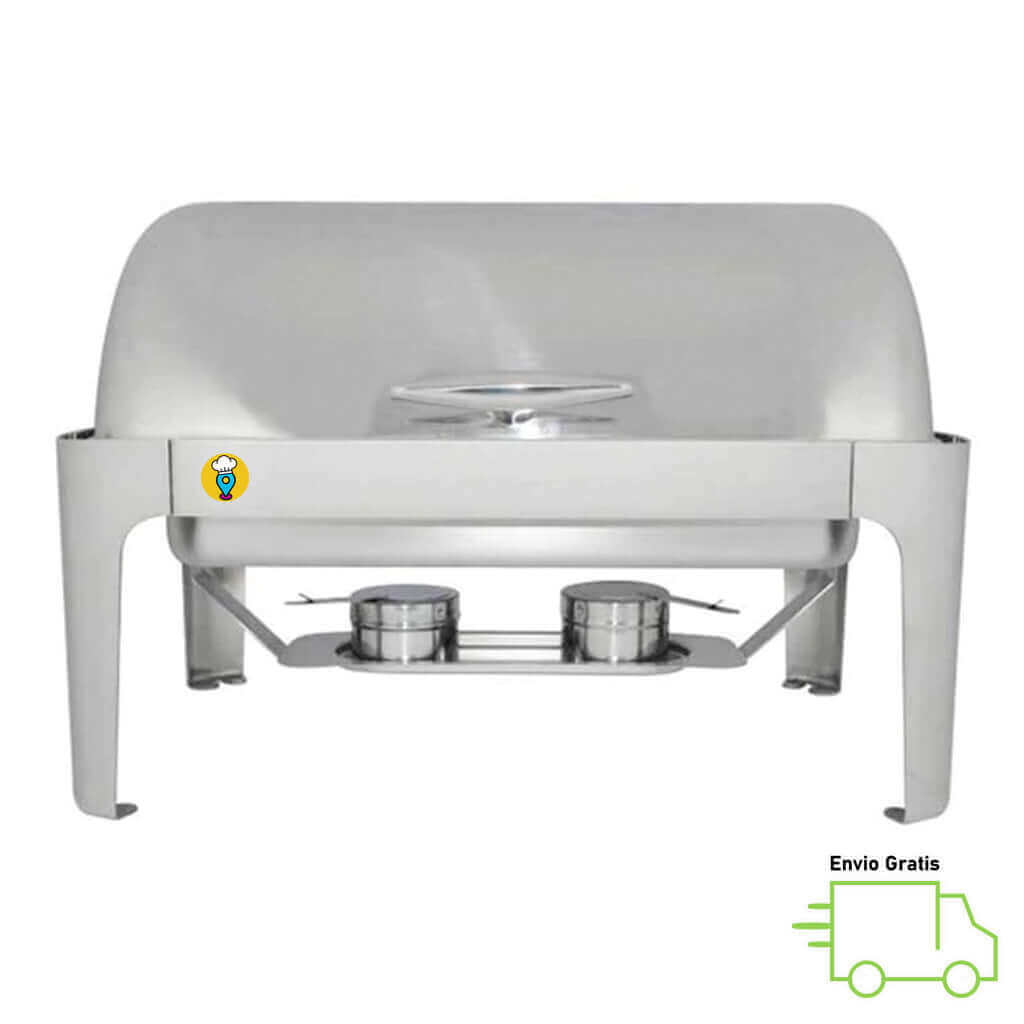 Chafing Dish de 9Lts Rectángular Hidráulico MIGSA - 323-Chafing Dish-MIGSA-ElLugarDelChef.com