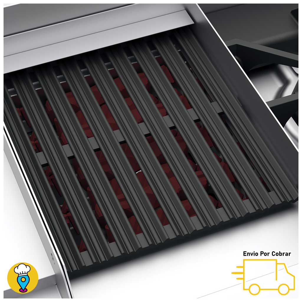 Estufa 2 Parrillas, Plancha, Horno, Gratinador, Asador y Freidora CORIAT - MULTIPLE PETIT-Estufas Múltiples-CORIAT-ElLugarDelChef.com
