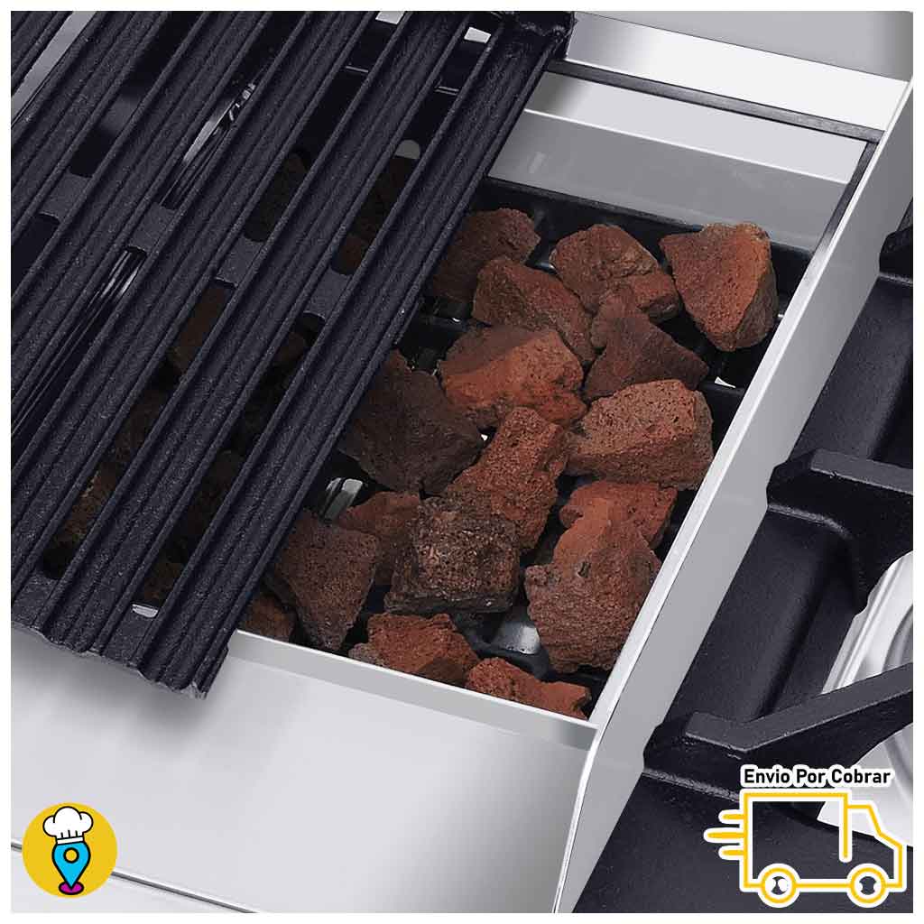 Estufa 2 Parrillas, Plancha, Horno, Gratinador, Asador y Freidora CORIAT - MULTIPLE PETIT TURBO-Estufas Múltiples-CORIAT-ElLugarDelChef.com