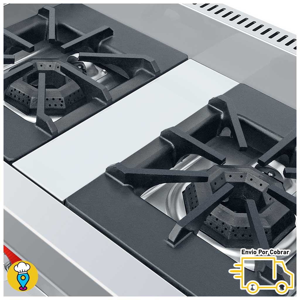 Estufa 2 Parrillas, Plancha, Horno, Gratinador y Freidora CORIAT - MULTICHEF PETIT TURBO-Estufas Múltiples-CORIAT-ElLugarDelChef.com