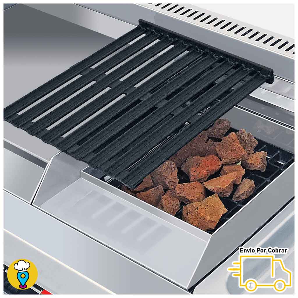 Estufa de Mesa 2 Parrillas, Plancha, Gratinador, Asador y Freidora CORIAT - MULTIPLE PETIT DE MESA-Estufas Múltiples de Mesa-CORIAT-ElLugarDelChef.com