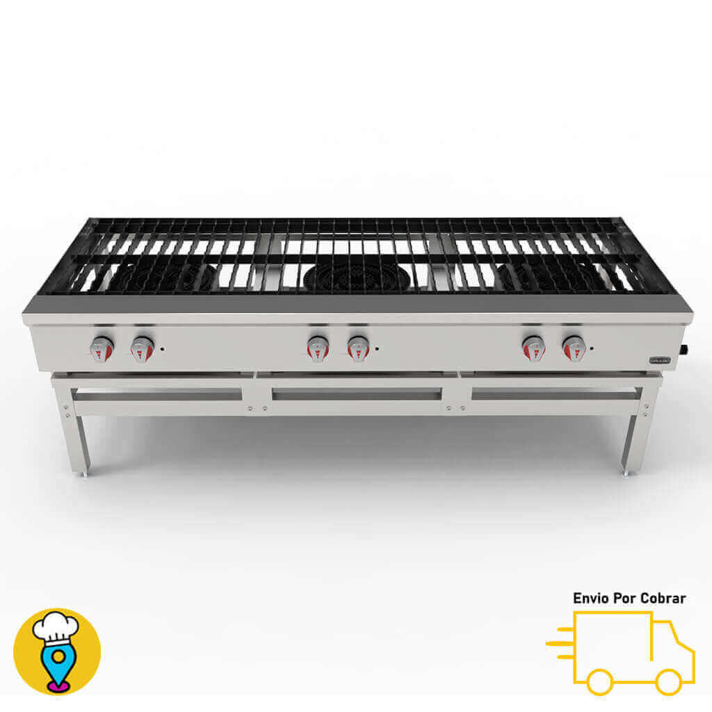Fogón/Estufón 3 Secciones DRAGO - EG-33-Fogones-DRAGO-ElLugarDelChef.com